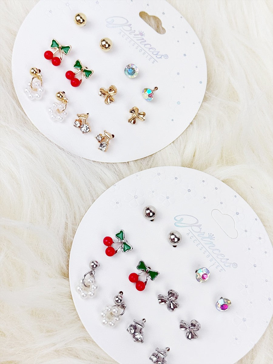 Cherry Mixed Assorted Earring Set