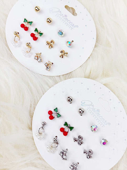 Cherry Mixed Assorted Earring Set