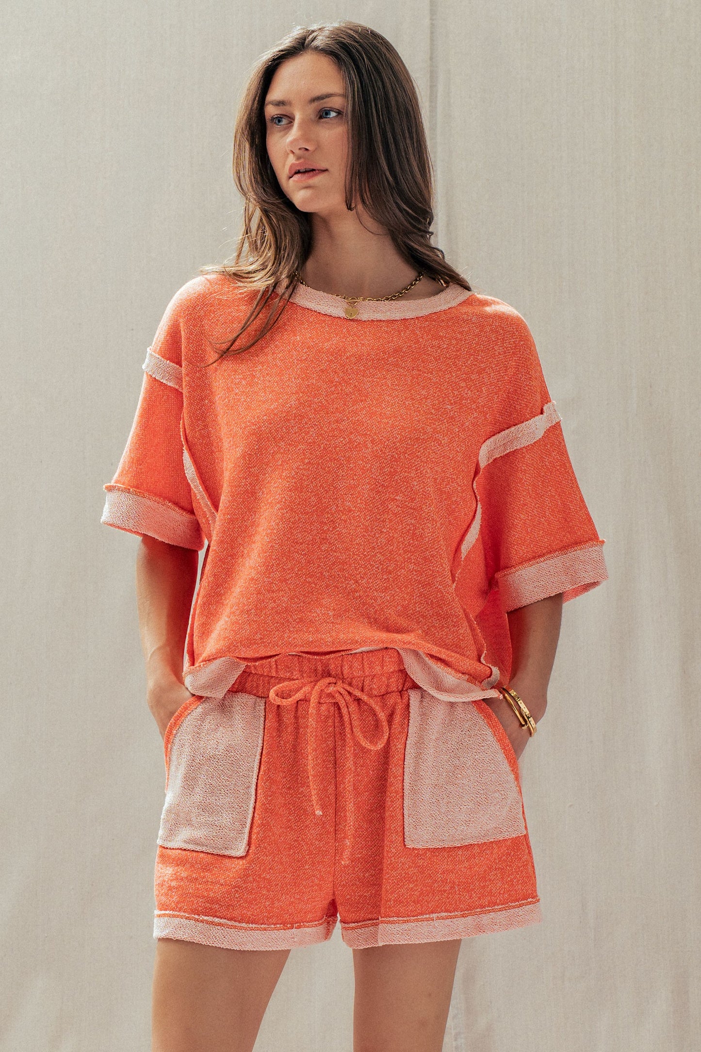 Relaxed Terry Tee & Shorts Set