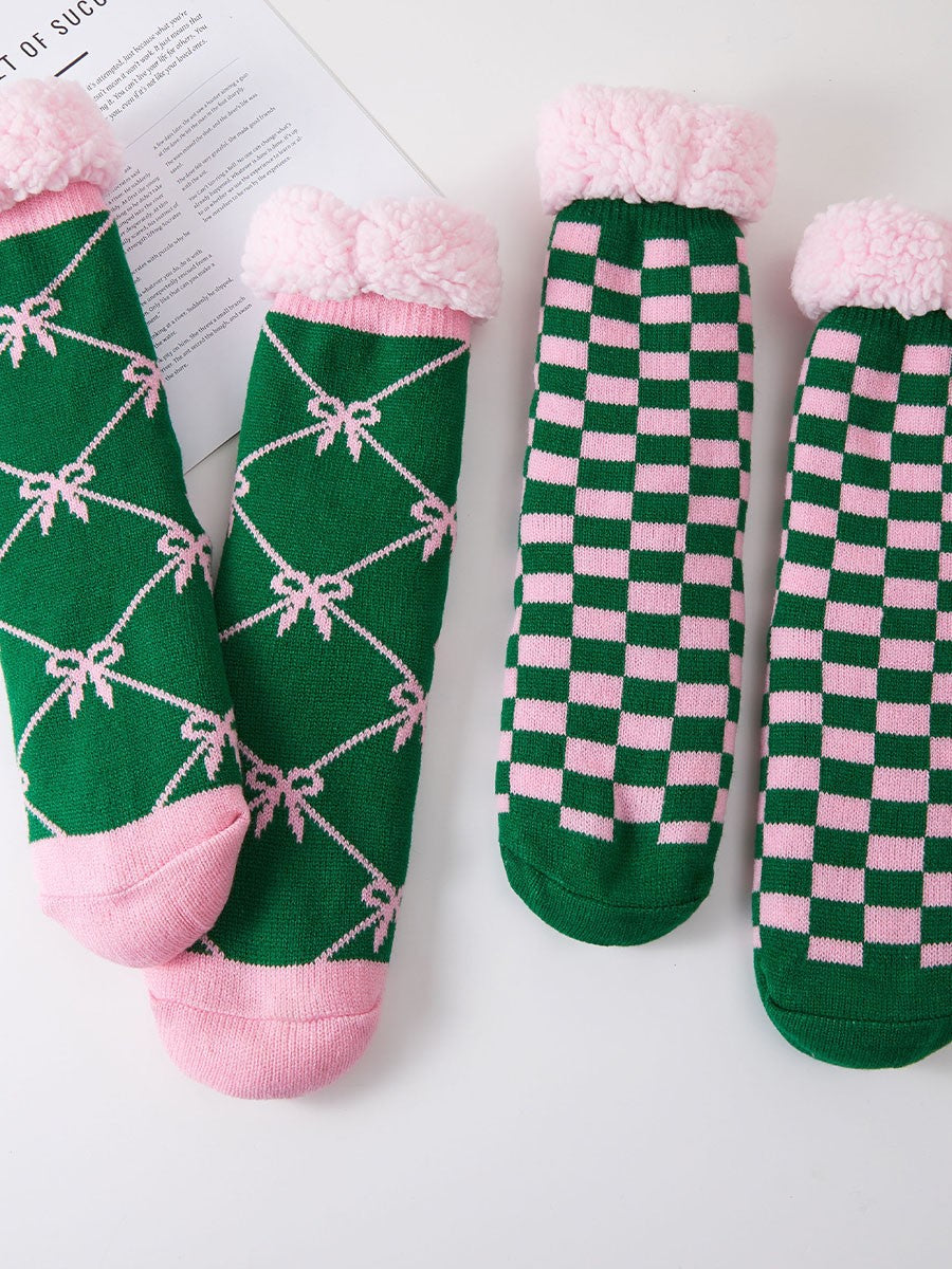 The Pink Christmas Club Cozy Socks