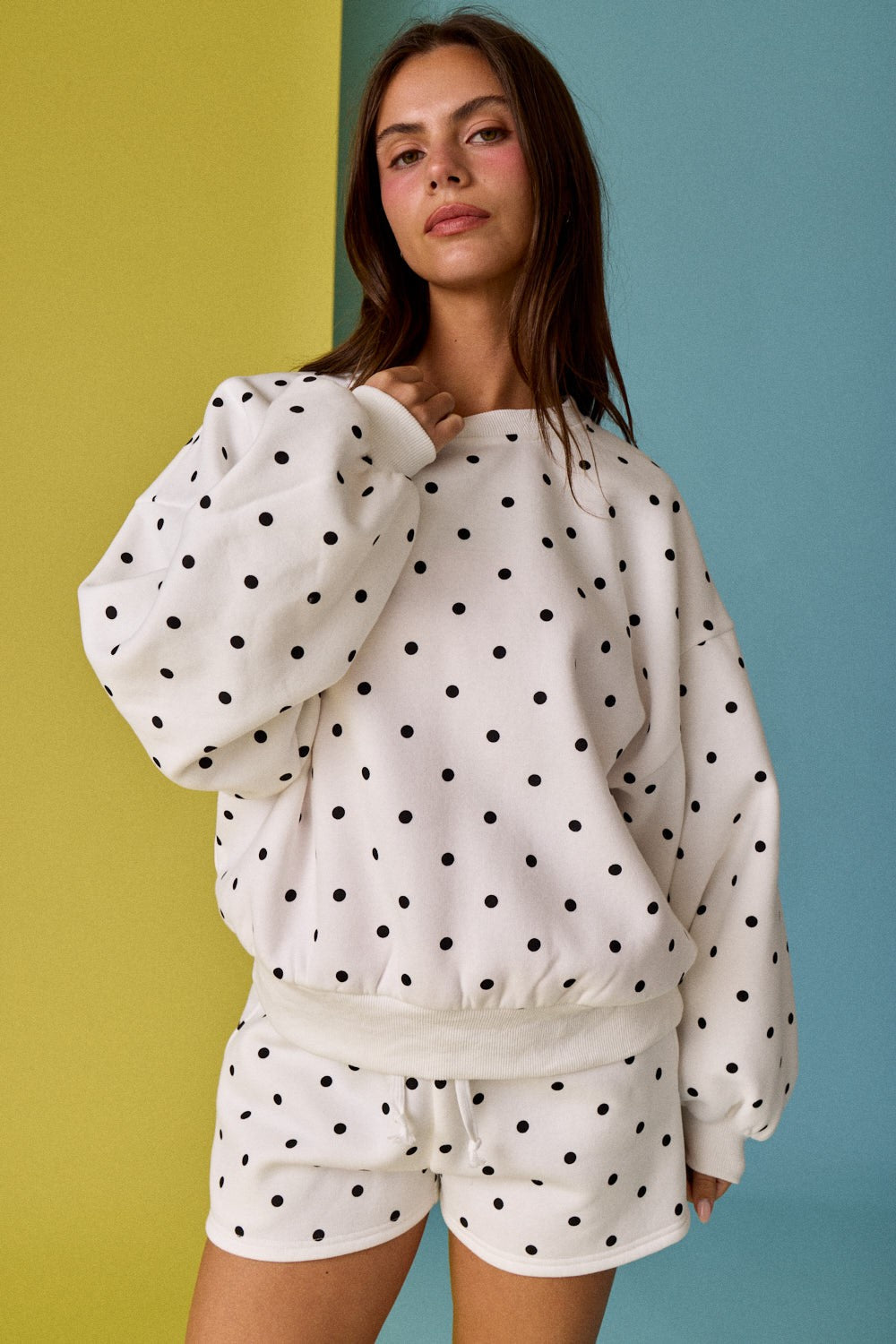 Black & White polka dot set