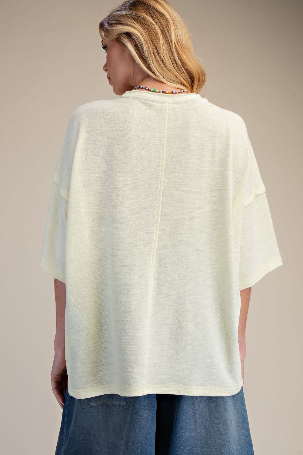 FLORAL PATCH WASHED COTTON BOXY TOP