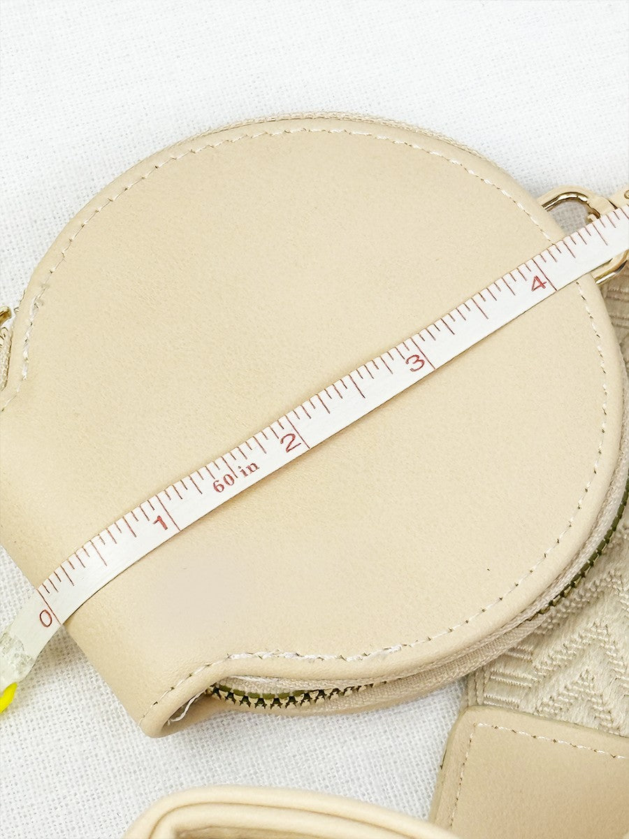 Triple Pocket Coin Purse & Faux Leather Sling Bag